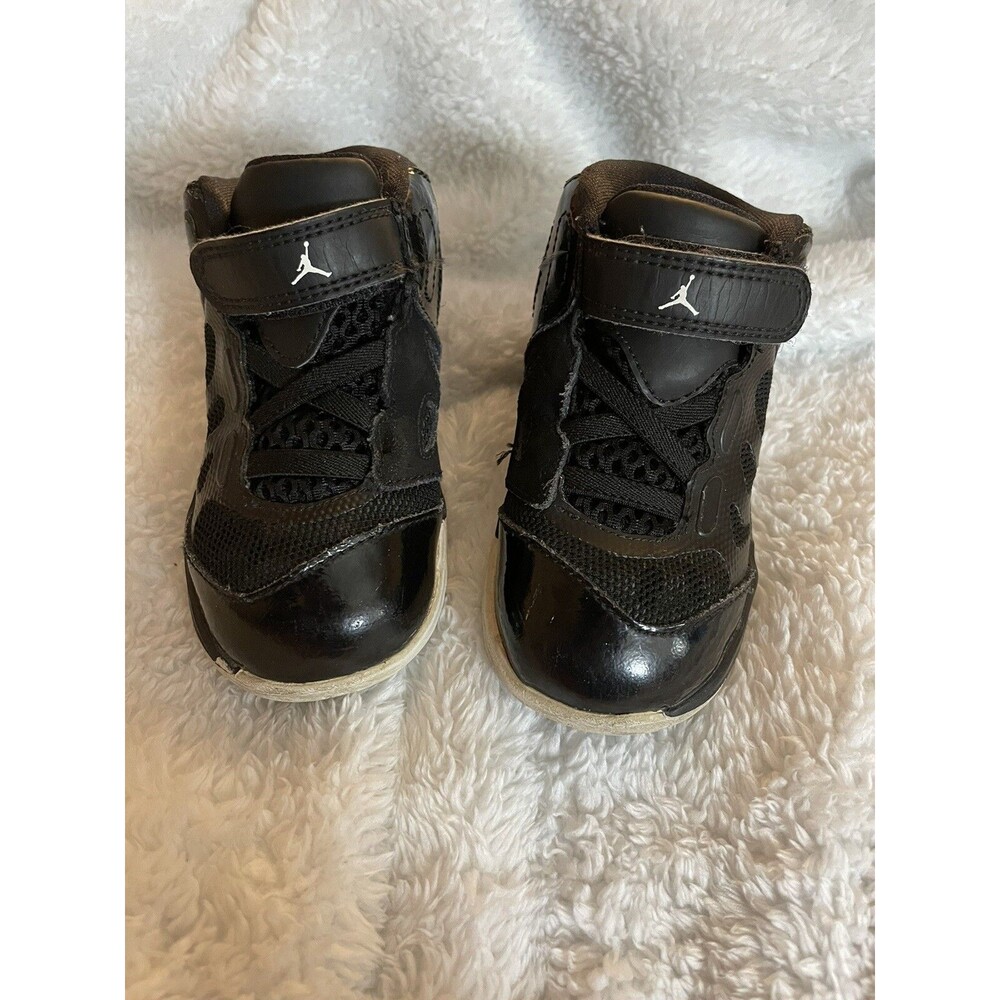 Jordan Play In These II TD Toddler Size 7C Black White Baby Shoes